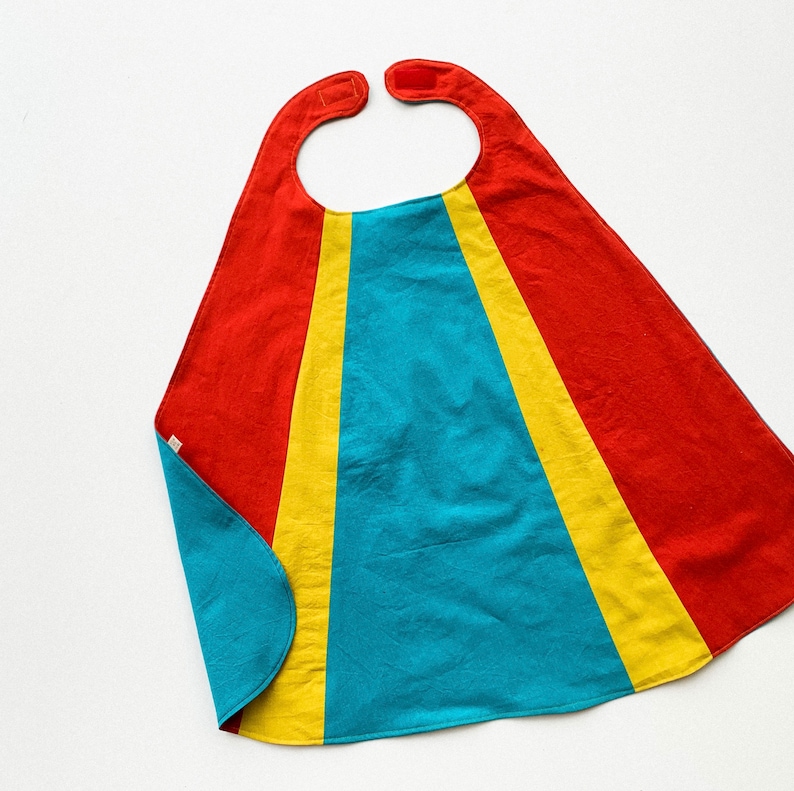 Kids Superhero Cape, Gifts for Kids Under 50, Boys Superhero Cape, Superhero Set, Girls Superhero Cape, Organic Superhero Cape image 2