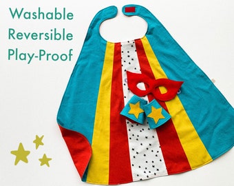 Cape de super-héros pour enfant, cadeaux pour les enfants de moins de 50 ans, cape de super-héros pour garçon, ensemble super-héros, cape de super-héros pour fille, cape de super-héros bio