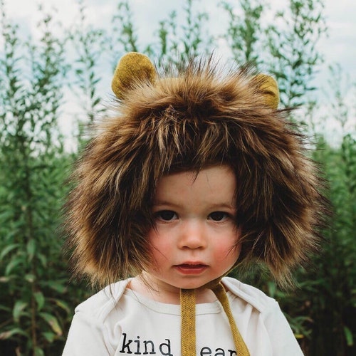 Lion Costume Faux Fur Lion Bonnet Lion 