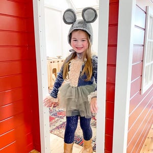Kids Mouse Costume for Halloween: Bonnet and Tail