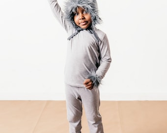 Wolf Costume - Faux Fur Wolf Bonnet - Wolf Halloween Costume - Wolf Bonnet - Toddler Wolf Costume