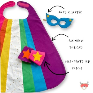 Kids Superhero Cape, Superhero Birthday, Girls Superhero Cape, Personalized Superhero Cape, Super hero Cape, Toddler Cape, Rainbow Cape