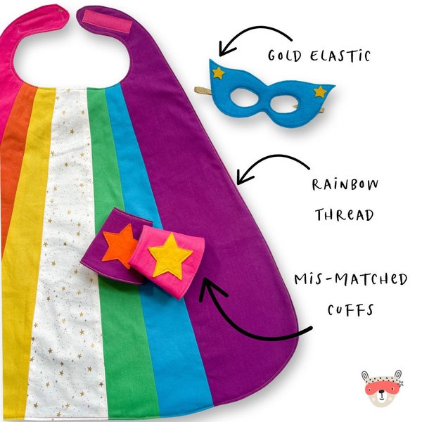 Kids Superhero Cape, Superhero Birthday, Girls Superhero Cape, Personalized Superhero Cape, Super hero Cape, Toddler Cape, Rainbow Cape