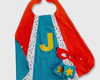 Kids Superhero Cape, Gifts for Kids Under 50, Boys Superhero Cape, Superhero Set, Girls Superhero Cape, Organic Superhero Cape