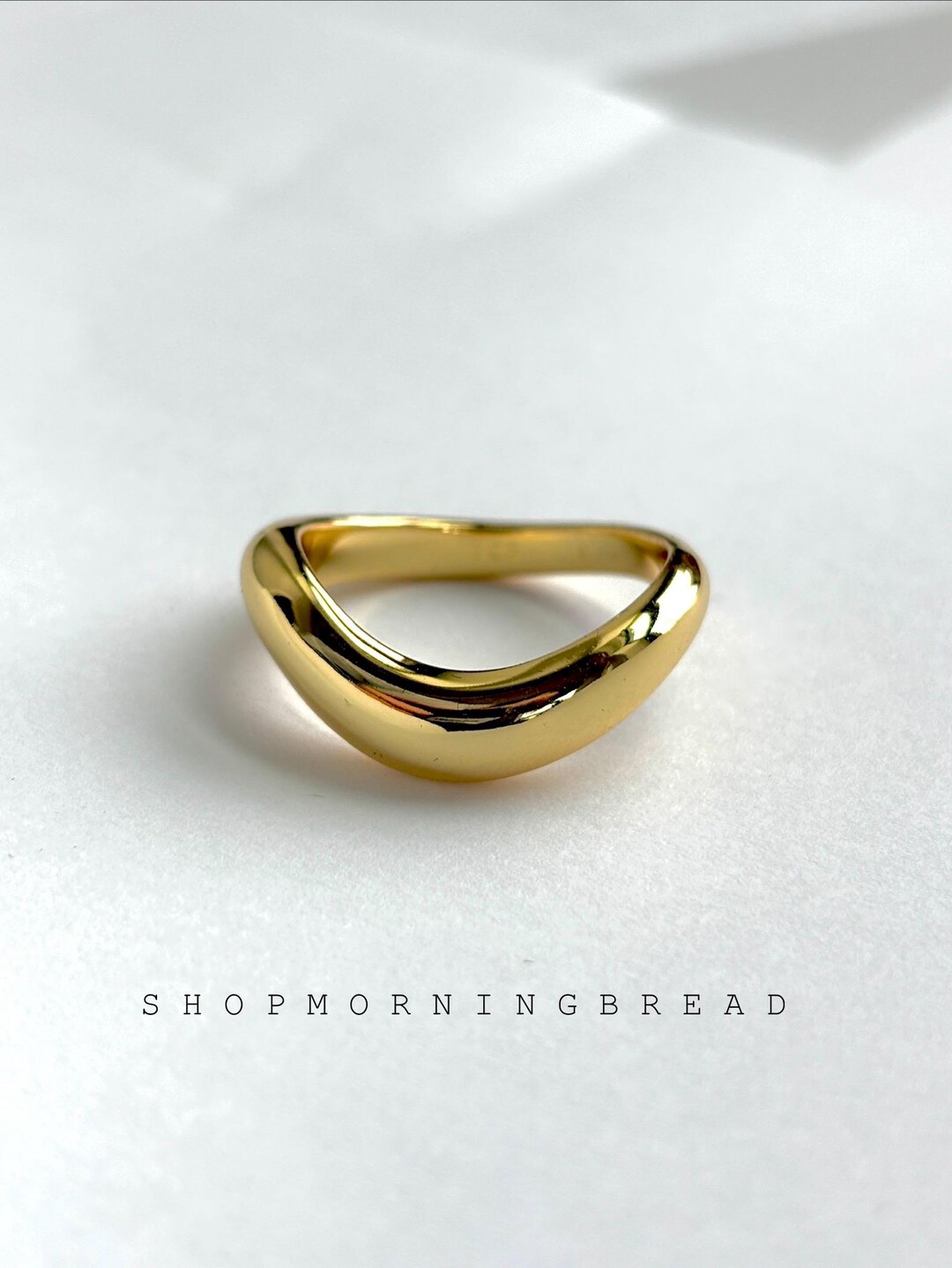 Vermeil Sterling Silver Dome Ring – Chunky Minimalist Statement Band ...