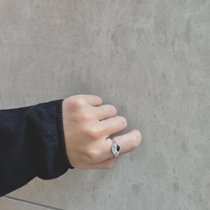 Chunky 925 Sterling Silver Dome Ring: Handmade Minimalist Statement Band image 4