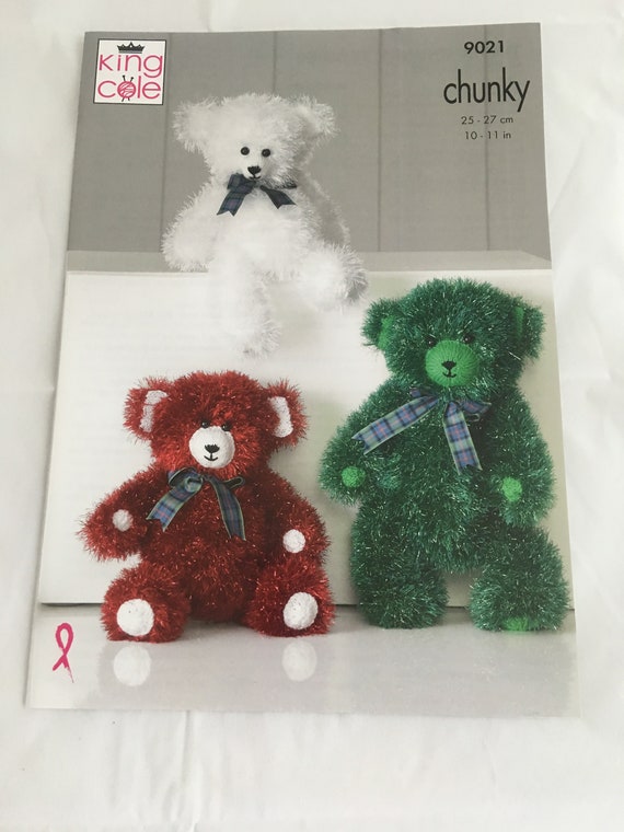 king cole teddy bear knitting pattern