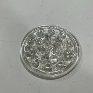Rana de cristal vintage con forma de flor, 16 agujeros, 5&quot;