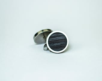 Bog Oak Wood Stud Earrings - Wooden Stud Earrings - Handmade Minimalist Studs - Wood Stud Earrings