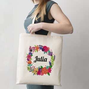 C45 Tote Bag Couronne Enfant à personnaliser, sac shopping, sac de course, sac personnalisé, tote bag personnalisé prénom