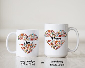 pr/énom cadeau anniversaire tasse /à caf/é cadeau personnalis/é Mug /à personnaliser Petit Renard