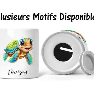SB104 Customizable Turtle Piggy Bank, Children&#39;s Piggy Bank, Girls&#39; Piggy Bank, Boys&#39; Piggy Bank, Children&#39;s Gift, First Name Gift, Name Piggy Bank
