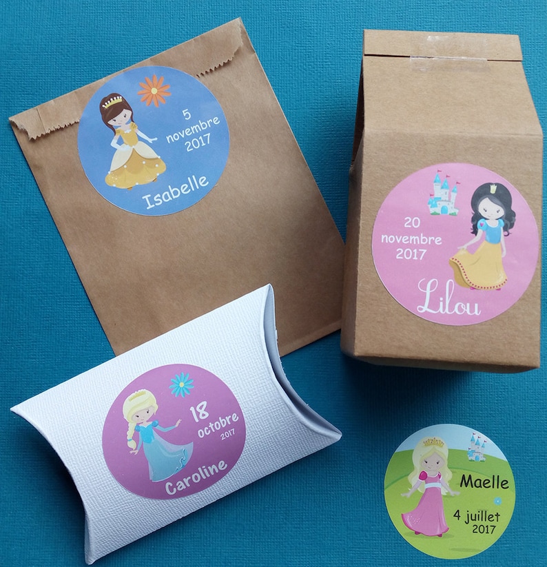 princess sticker baptism Personalized Labels Belle from Beauty and the Best birthday gift tags custom labels