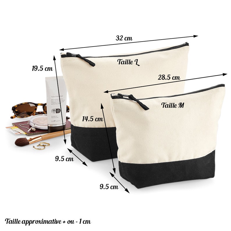 Custom Purse Name Tag 2 Sizes Toiletry Bag Birthday Gift Etsy