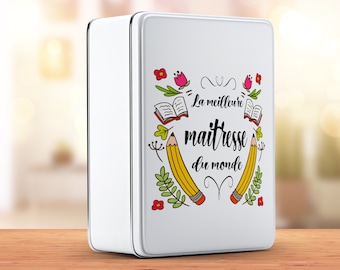 SB04 Best Mistress personalized metal box, customizable sugar box, personalized souvenir box, personalized cake box
