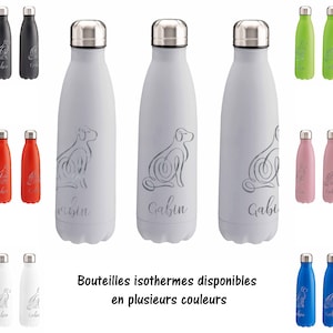 SBAF03 Personalized Isothermal bottle “Dog”, personalized isothermal water bottle, custom gift