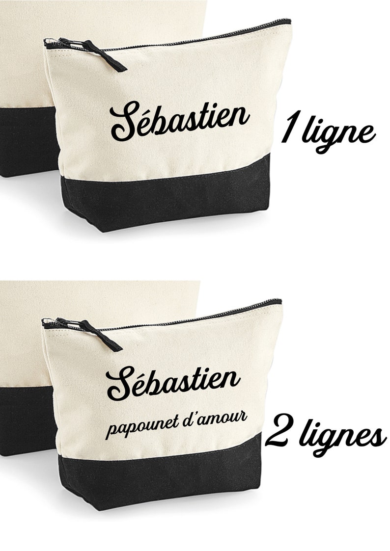 Custom Purse Name Tag 2 Sizes Toiletry Bag Birthday Gift Etsy