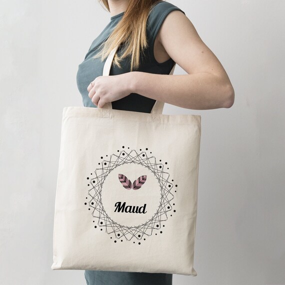 C41 Tote Bag Boho plumas para personalizar shopping bag shopping bag bolso personalizado tote bag personalizado bolso biblioteca plumas Etsy Espana