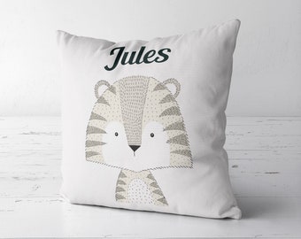 C37 Coussin personnalisé Petit Tigre, coussin de sieste, coussin maternelle, coussin enfant, oreiller sieste, oreiller maternelle, tigrou