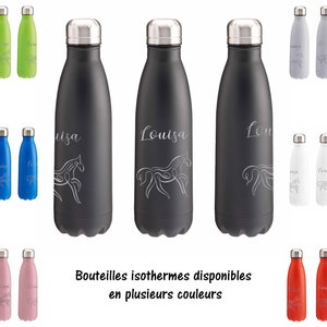 SBAF01 Personalized Isothermal bottle “Horse”, personalized isothermal water bottle, custom gift