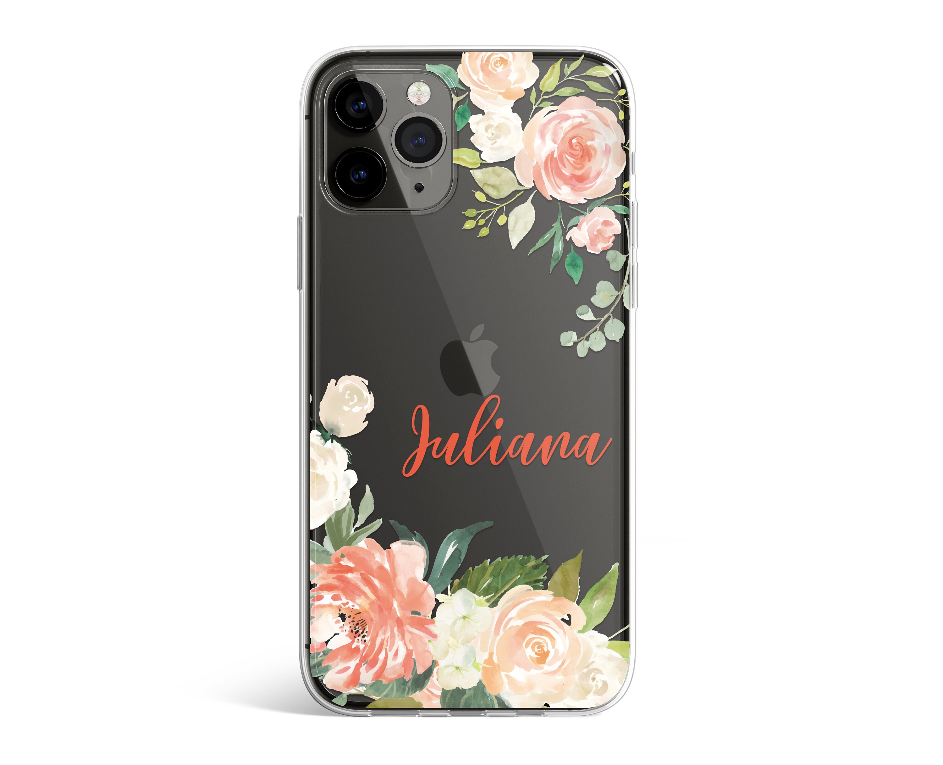 C0106 Coque de téléphone personnalisée fleurs roses coque Etsy C0106 Coque de téléphone personnalisée fleurs roses coque Etsy