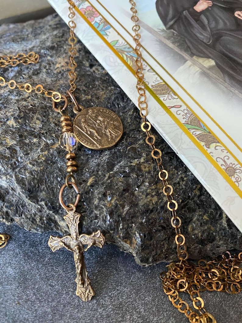 Patron Saint of Healing Cancer. Encouraging Gift Set. 1540 Medal St