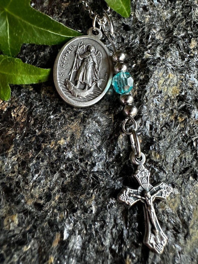 St. Raphael the Archangel Saint Medal Metal Necklace, Catholic Gift ...