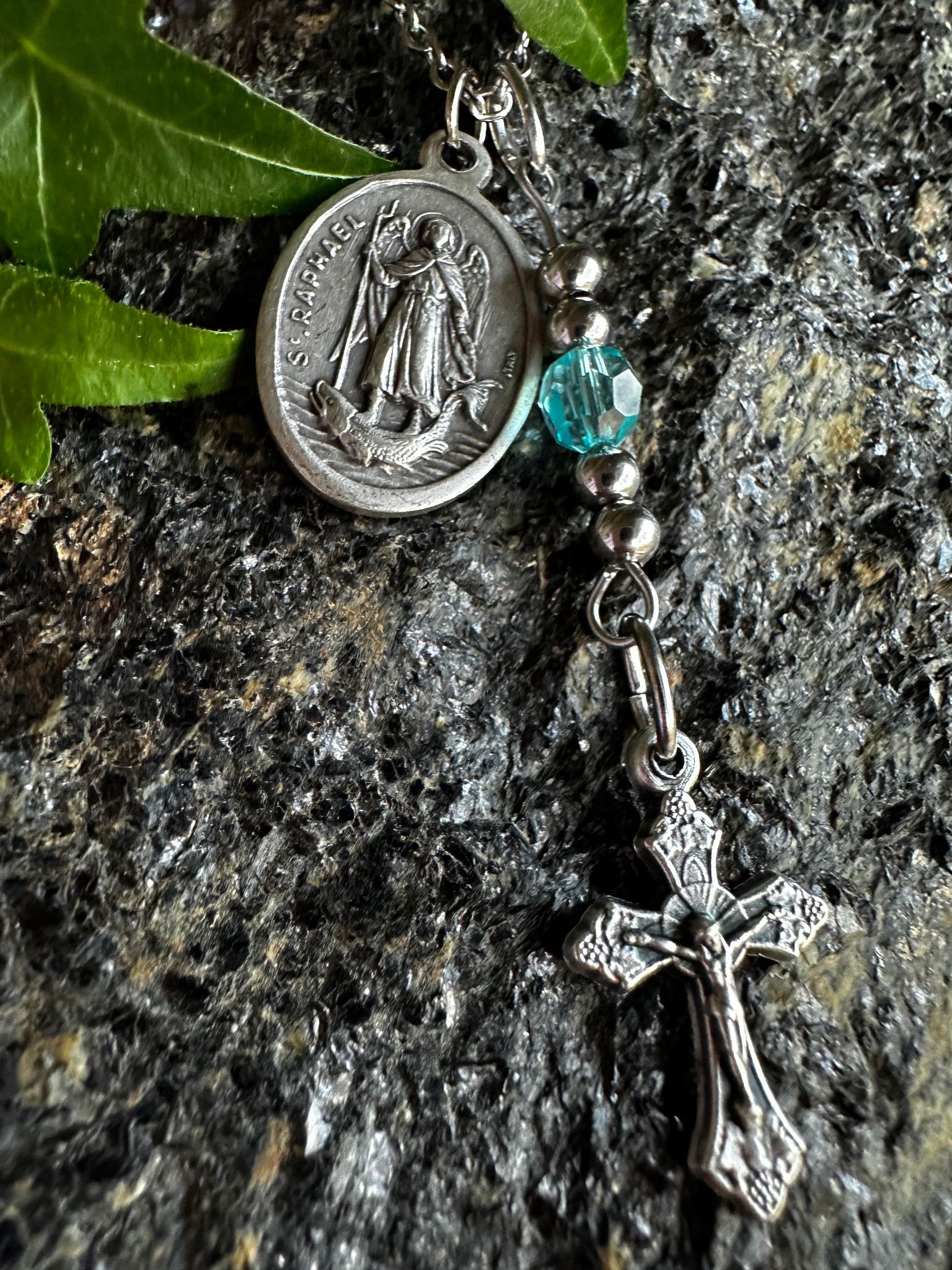 St. Raphael the Archangel Saint Medal Metal Necklace, Catholic Gift ...