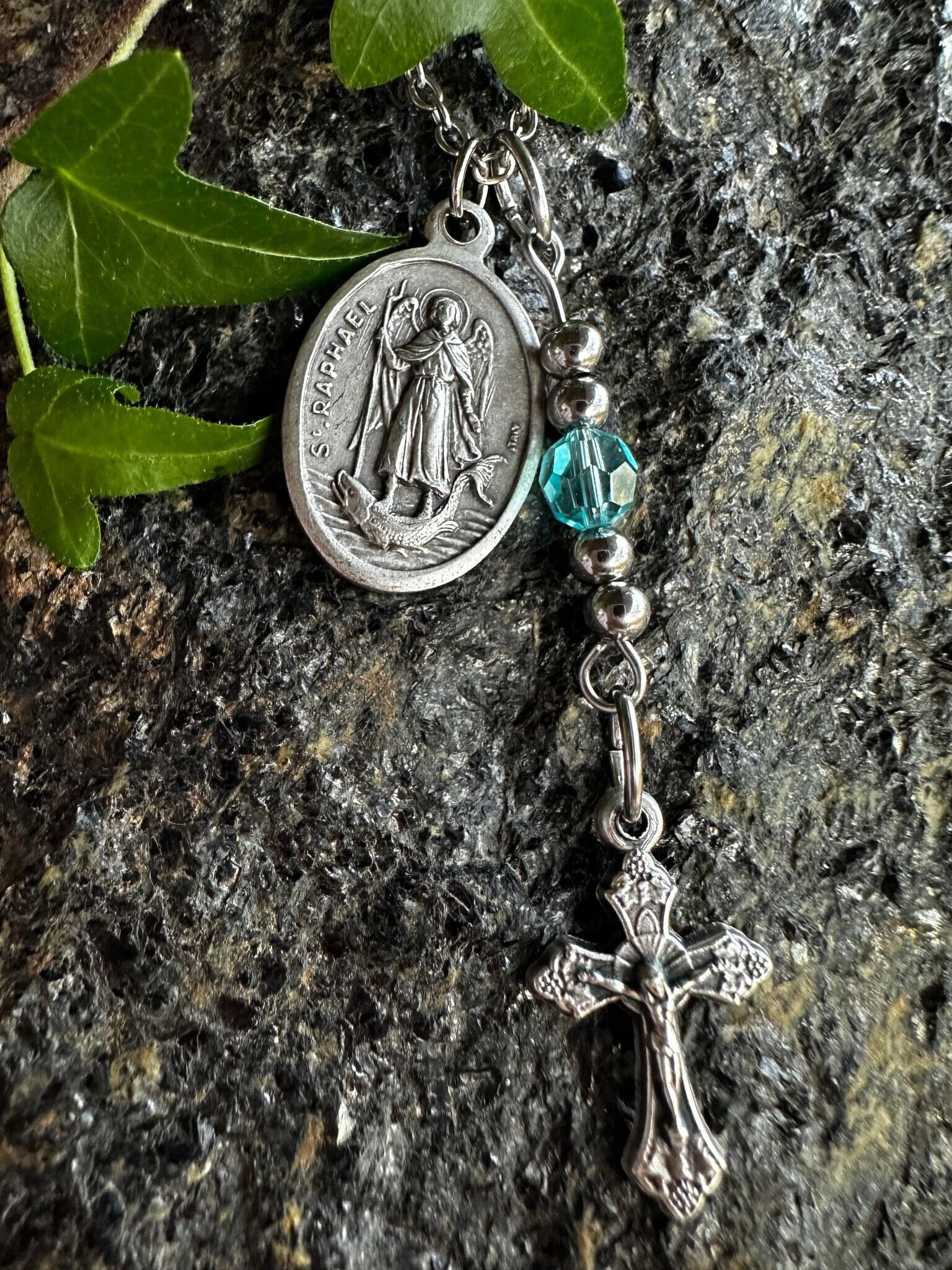 St. Raphael the Archangel Saint Medal Metal Necklace, Catholic Gift ...