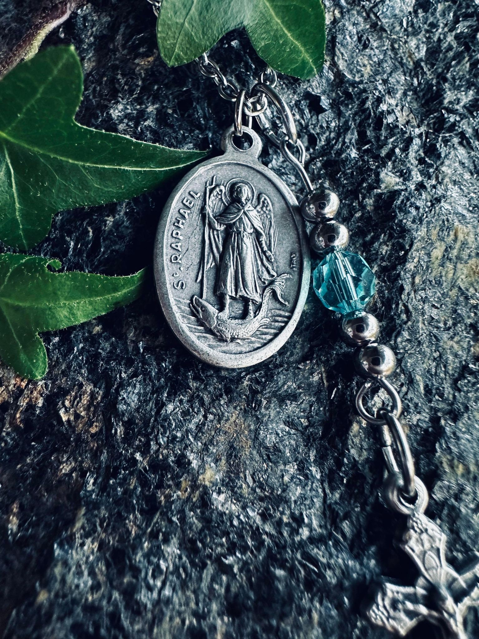 St. Raphael the Archangel Saint Medal Metal Necklace, Catholic Gift ...