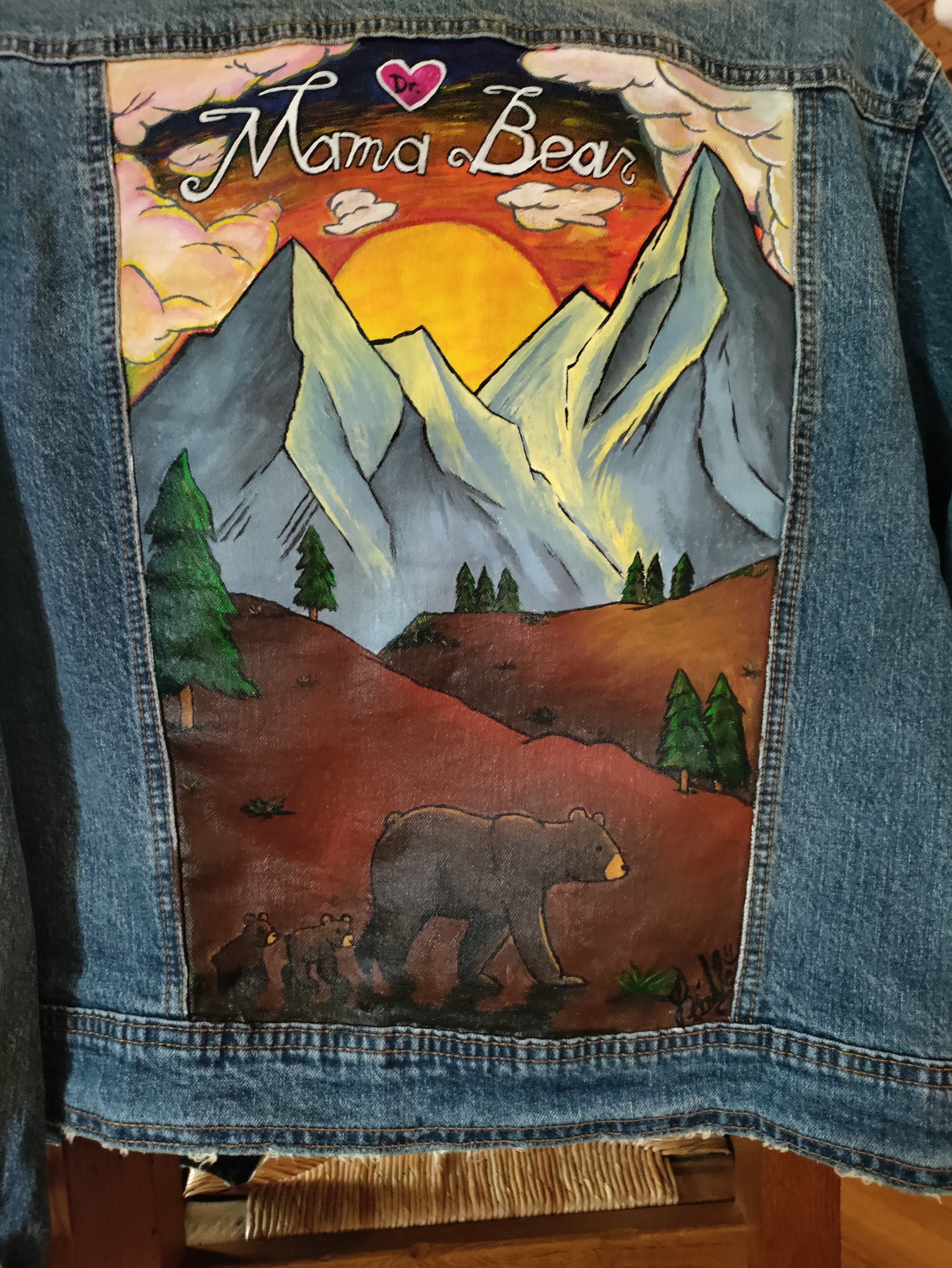 Custom Hand Painted Jean Jackets - Etsy