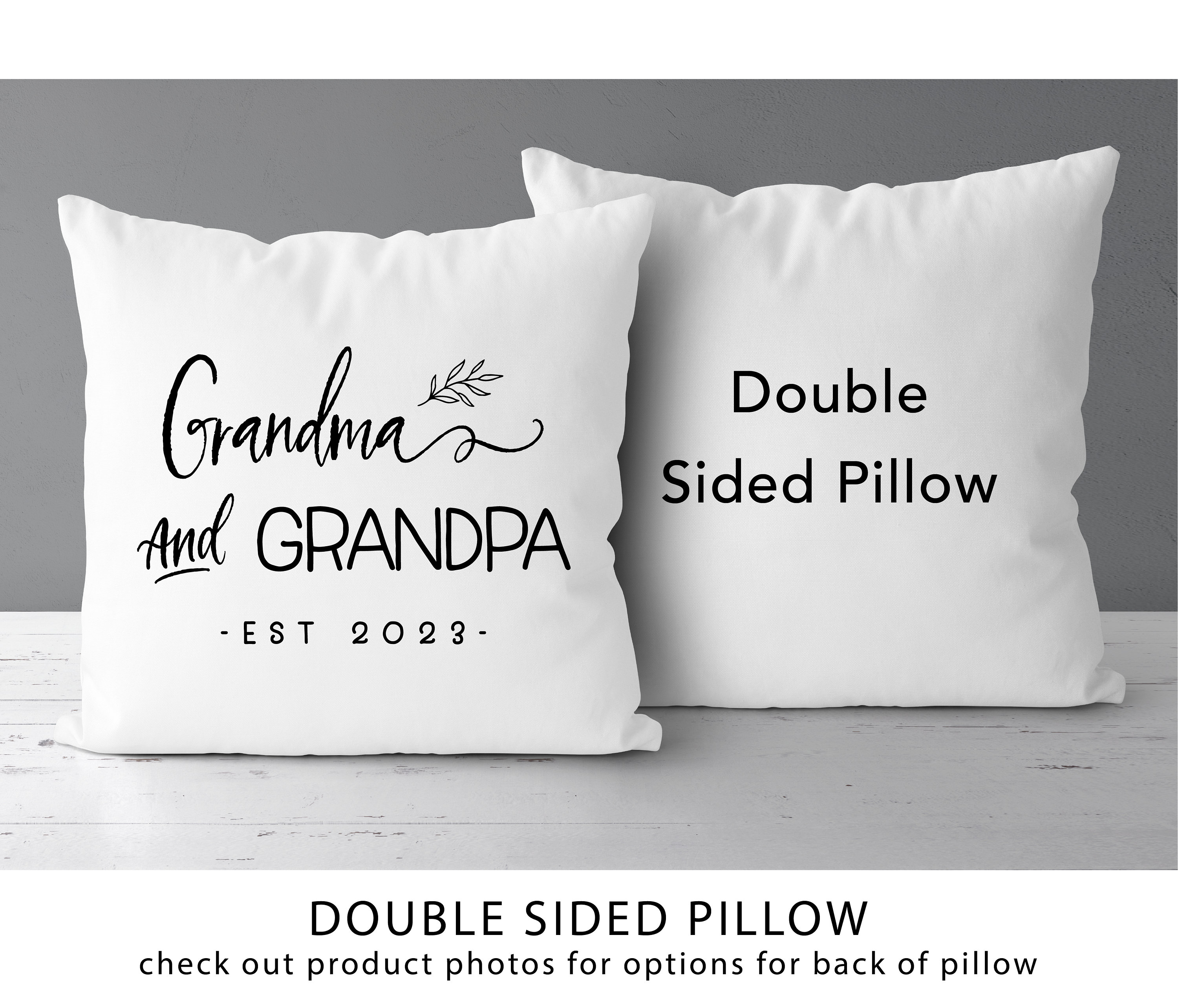 Grandma and grandpa clearance pillow