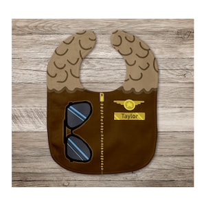 Aviator Baby Bib  |  Aviator Bib  |  Name Bib  |  Personalized Baby Boy Gift  | Pilot Baby Bib  |  Baby Pilot  |  Be Like Daddy Or Mommy