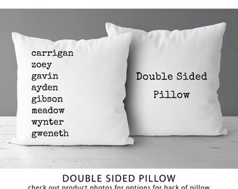 Grandkid Names Pillow | Family Names | Children Names | Kids Names | Grandchildren Names | Grandma Gift | Mothers Day *