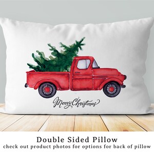 Red Truck Pillow Etsy