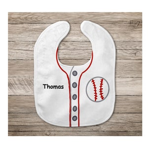 Baseball Baby Bib  |  Baseball Bib  |  Name Bib  |  Personalized Baby Boy Gift  | Sports Baby Bib  |  Baseball  |  Be Like Daddy | Sports