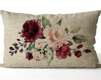 maroon accent pillows