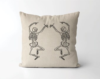 Multicolor Hadley Designs Dancing Skeletons 18x18 Funny Squad Halloween Friends Throw Pillow Multicolor Hadley Designs Dancing Skeletons 18x18 Funny Squad Halloween Friends Throw Pillow