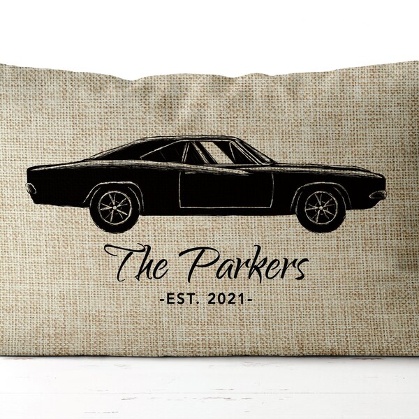Vintage Car Pillow Etsy