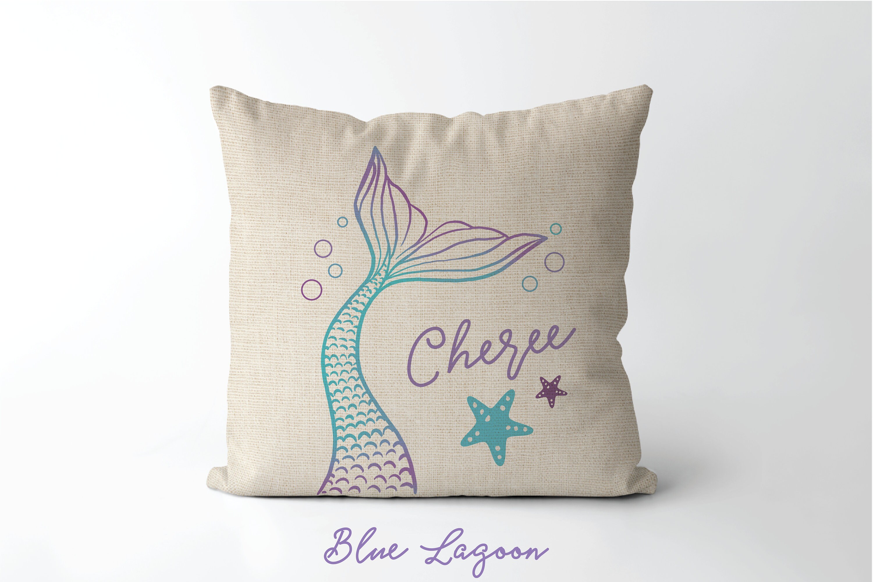 mermaid tail shaped pillow