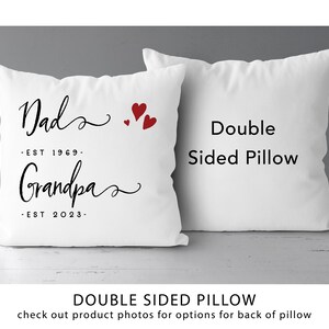 Mom, Grandma Established pillow Pregnancy Announcement Grandmother Gift Pregnancy Reveal New Grandma Gift image 2