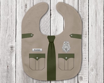 Tennessee Highway Patrol Baby Bib | Personalized California Highway Patrol, NC State Trooper, Ohio State Patrol, Kansas Highway Patrol