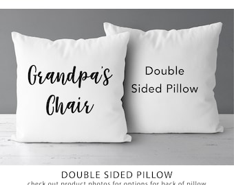 Grandpa's Chair Pillow | Spot Saver  |  Funny Father'S Day Gift For Dad  |  Humorous Gift  |  Gift For Grandpa *