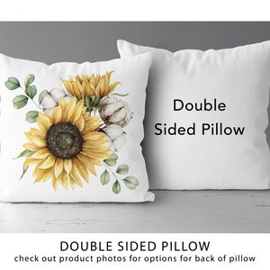 Yellow Sunflowers Pillow | Yellow Flower | Autumn Fall Decor *