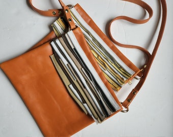 Leather Purse-Shoulder Bag-Zippered Purse-