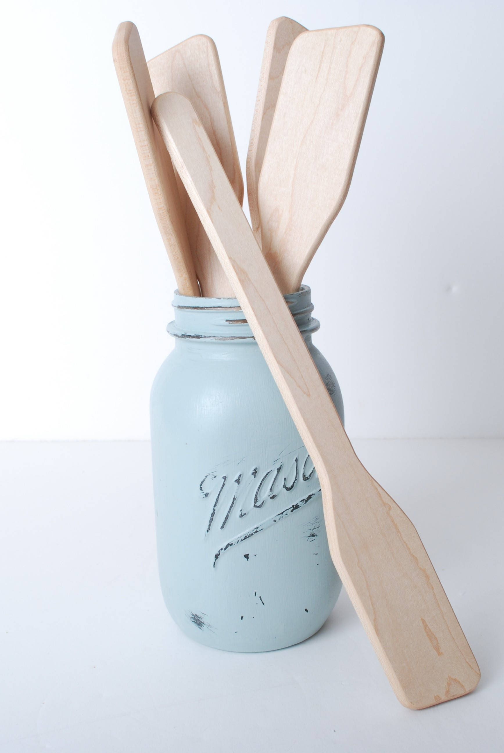 Made in USA Wooden Spoon Maple Stirring Utensil Spatula