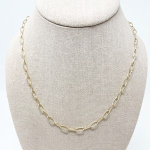 14k Gold-filled Paperclip Chain Necklace