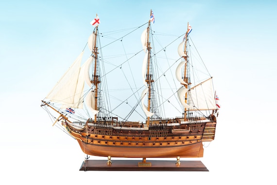 HMS ビクトリー 1765年モデル 大型帆船 95 cm レプリカ - イギリス海軍