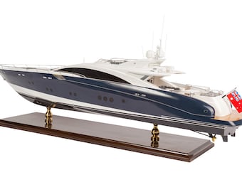 Warren S120 Super Yacht Model - Wooden Boat Model, Super Yacht Model, Great Gift & Home Decor