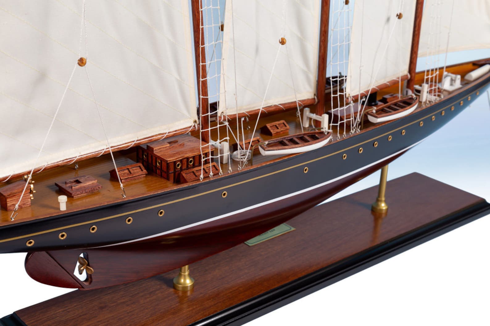 Atlantic Sailing Yacht Model 100cm - Wooden Model Sailing Yachts, Model ...